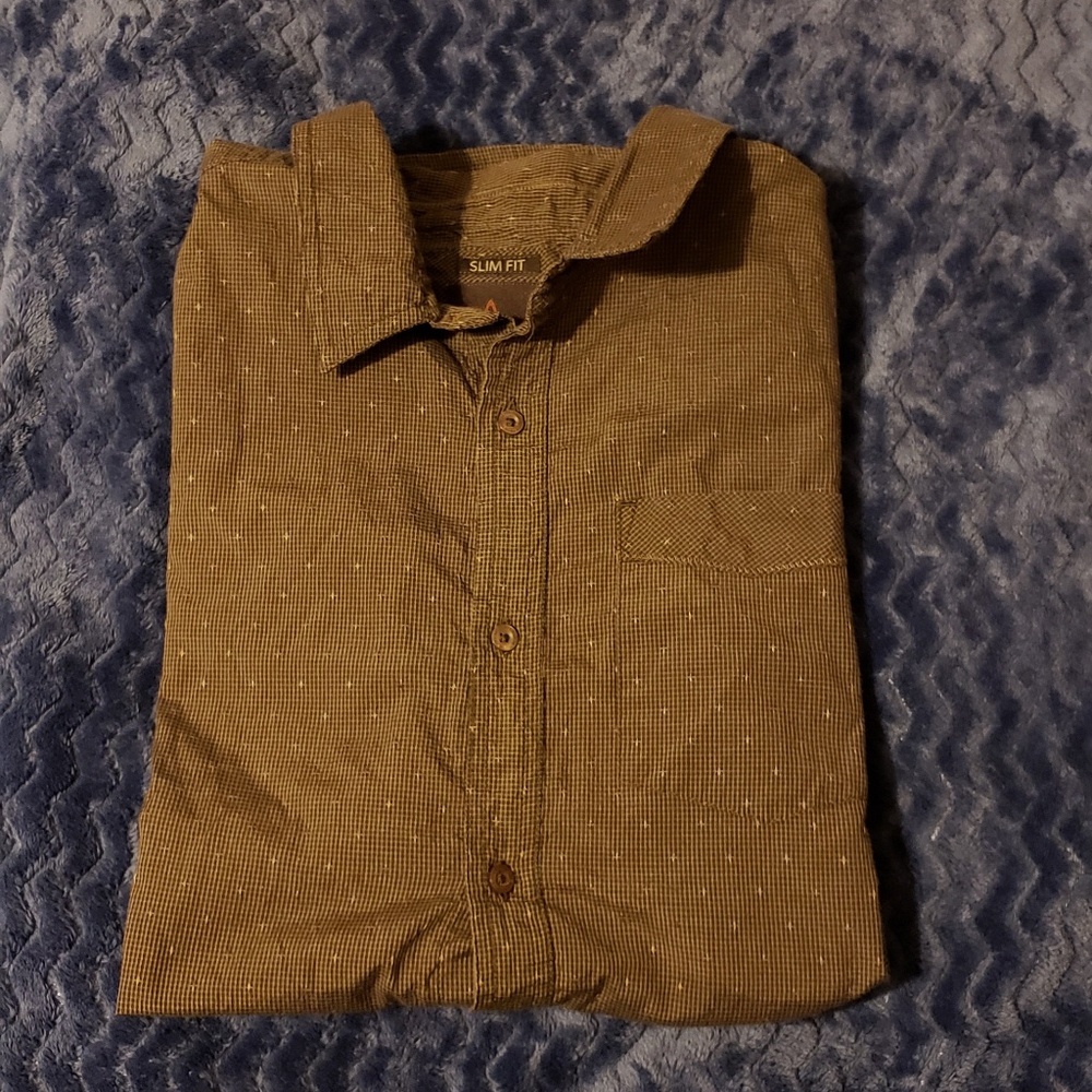 Men's prana slim fit button down